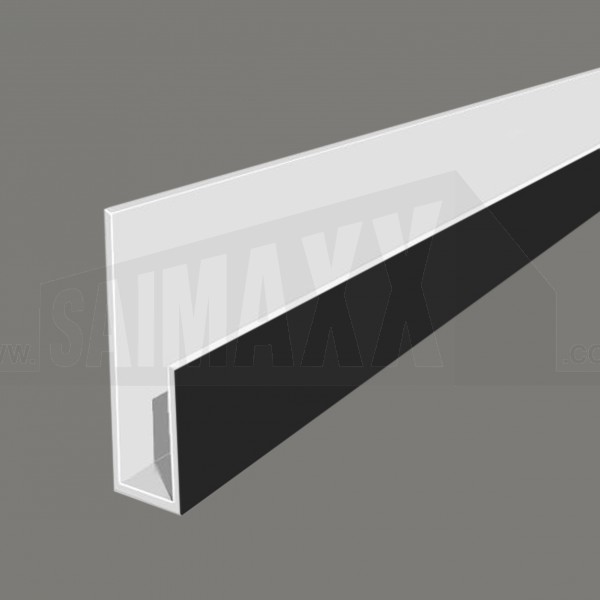 Hollow Soffit J Starter Trim 5m uPVC Black
