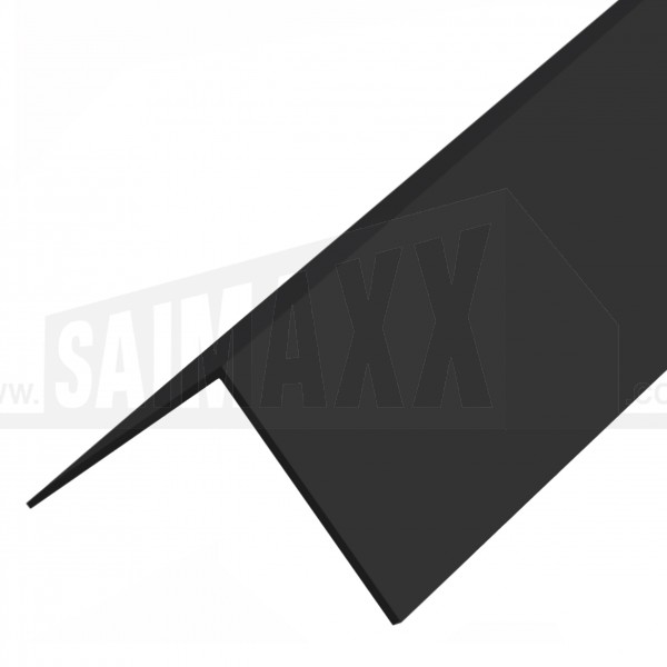 Black uPVC Rigid 90 Degree Angle 50mm x 50mm 2.5m Length