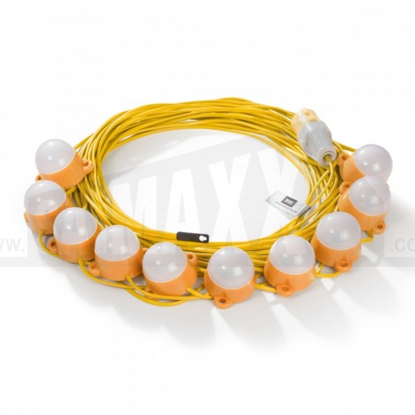 Defender 22 metre LED Encapsulated Festoon String Lights 50w - 110v