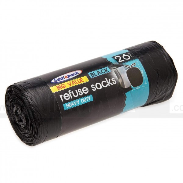 Sealapack Big Value 26 BLACK Refuse Sacks