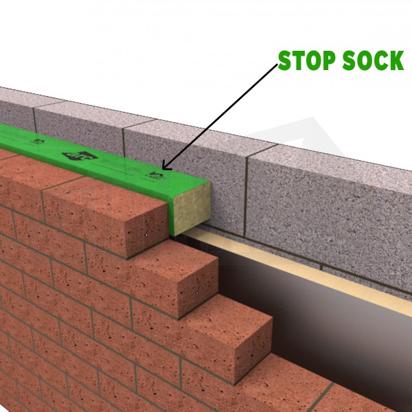 ARC 4 Hour Fire Rated Cavity Stop Sock 120 x 100 x 1200mm (100mm Cavity)