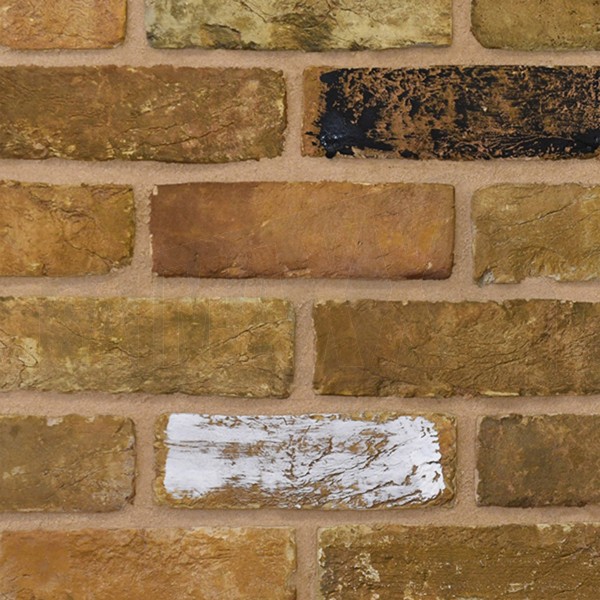Chimney Yellow-Black London Stock Facing Brick SAMPLE PANEL