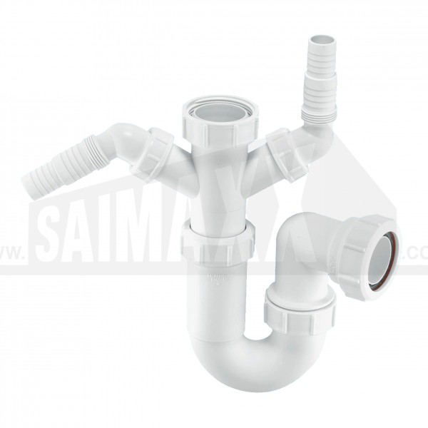 McAlpine Sink Trap 1.5" with 2 x Appliance Inlets Adjustable WM11