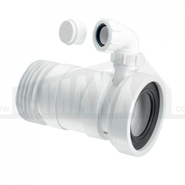 McAlpine Flexible Extendable Pan Connector 4" (140-310mm) & 1.25" Inlet WC-F23RV