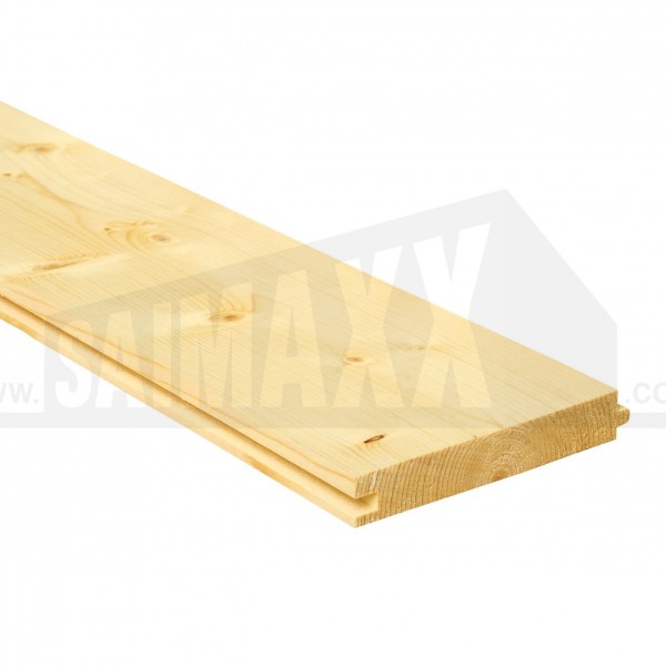 22 x 150 x 4200 mm Nom TONGUE & GROOVED Softwood 6" Floorboard 18x135mm Fin