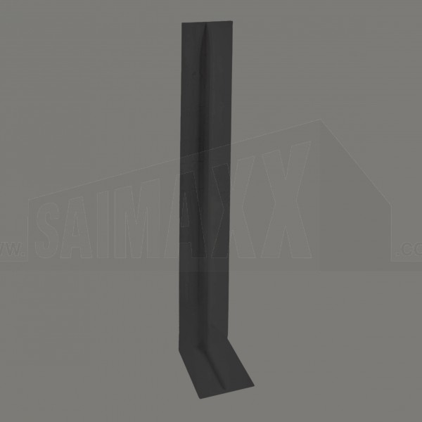 BLACK uPVC Fascia & Soffit INLINE STRAIGHT JOINER 400mm Long