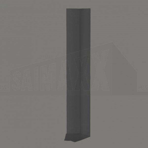 ANTHRACITE GREY uPVC Fascia & Soffit Joint EXTERNAL CORNER <135deg > 300mm Long
