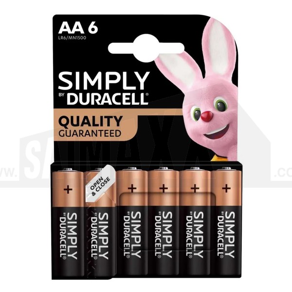 SIMPLY Duracell Batteries 6pc AA