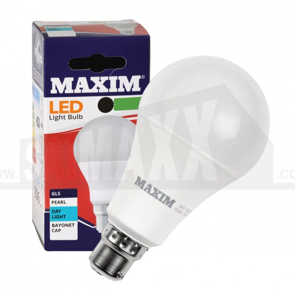 Maxim LED GLS Pearl BC/B22 (Bayonet Cap) Bulb DAYLIGHT WHITE 13w=100w