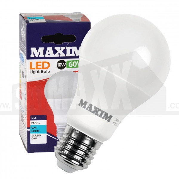 Maxim LED GLS Pearl ES (Large Screw) Bulb DAYLIGHT WHITE 10w=60w