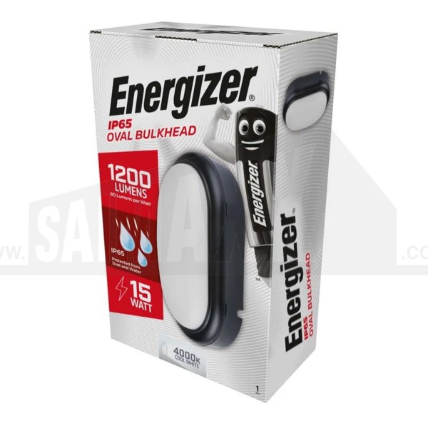 Energizer OVAL IP54 Bulkhead Light 15w LED 1110 Lumens