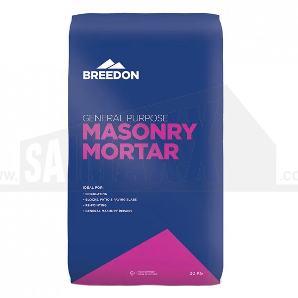 Breedon General Purpose Masonry Mortar Mix 20kg Plastic Bag
