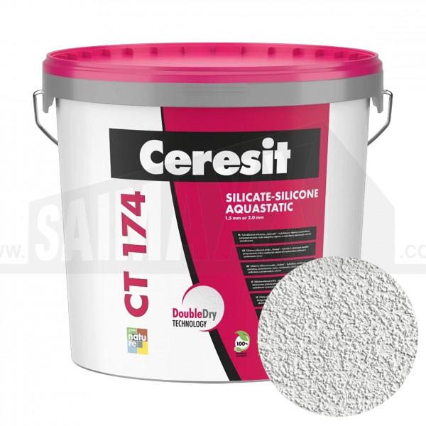 Ceresit CT174 Silicate Silicone Render 1.5mm 25kg Tub WHITE