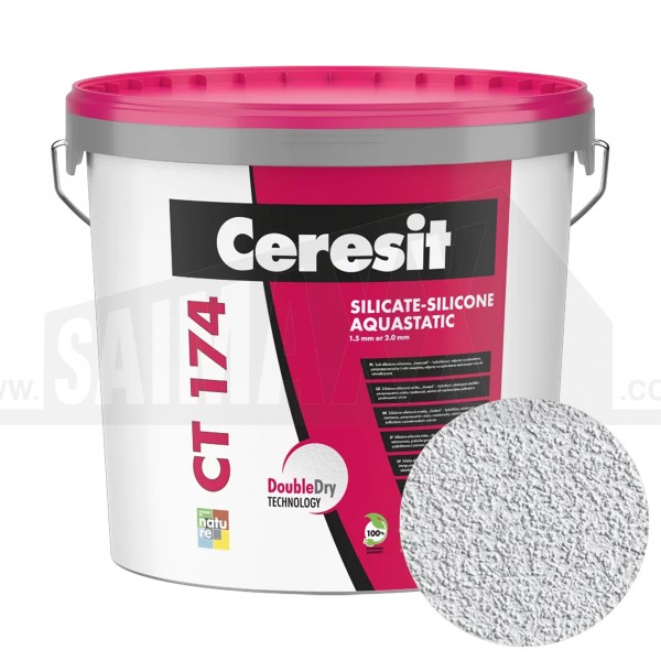 Ceresit CT174 Silicate Silicone Render 1.5mm 25kg Tub STROMBOLI 1