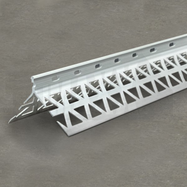 PVC PLASTIC Render 6mm Corner Bead WHITE 2.5m