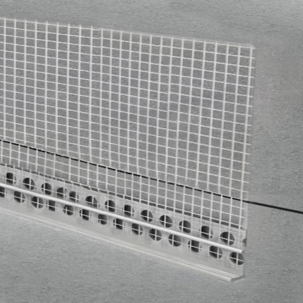 PVC PLASTIC Render 6mm Stop Bead With Mesh 2.5m
