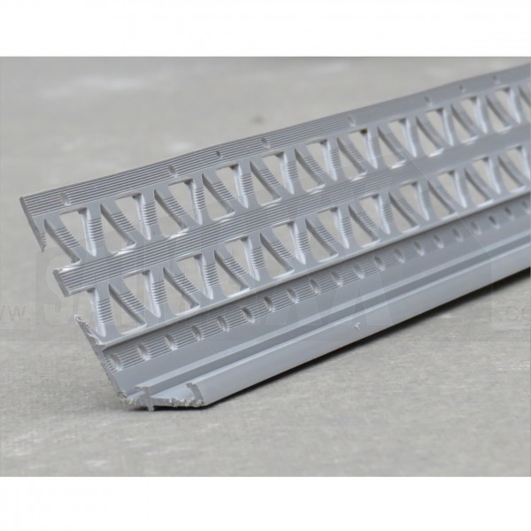 PVC PLASTIC Render 15mm Bellcast Drip Bead DARK GREY 2.5m