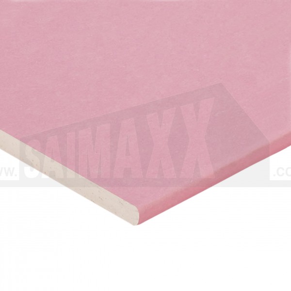 Pink FIRE Plasterboard 12.5mm (1.8m x0.9m) T/E