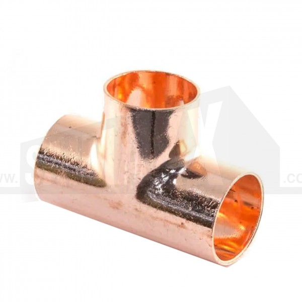 Endfeed Copper Equal Tee 42mm