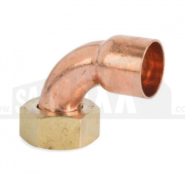 Endfeed Copper Bent Tap Connector 15mm x 1/2"