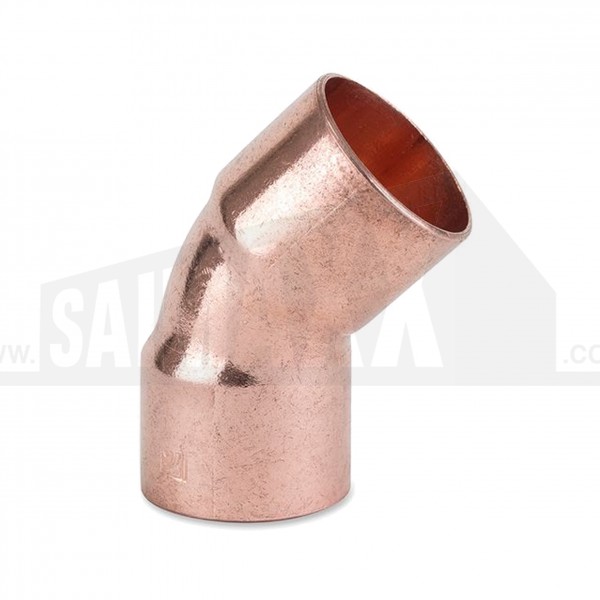 Endfeed Copper 45 degree Elbow 28mm