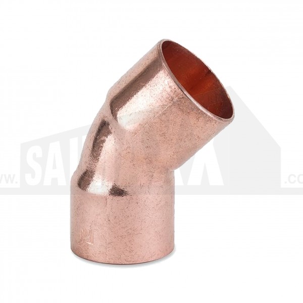 Endfeed Copper 45 degree Street Elbow (MxF) 22mm