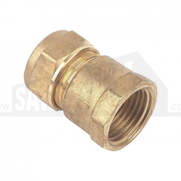 Compression Female Coupling Brass