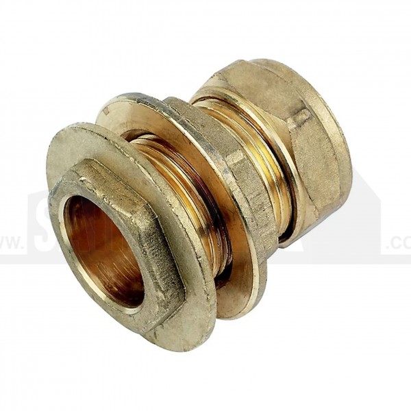 Compression Brass Tank Connector 22mm