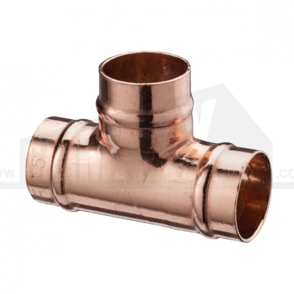 Solder Ring Copper Equal Tee 15mm