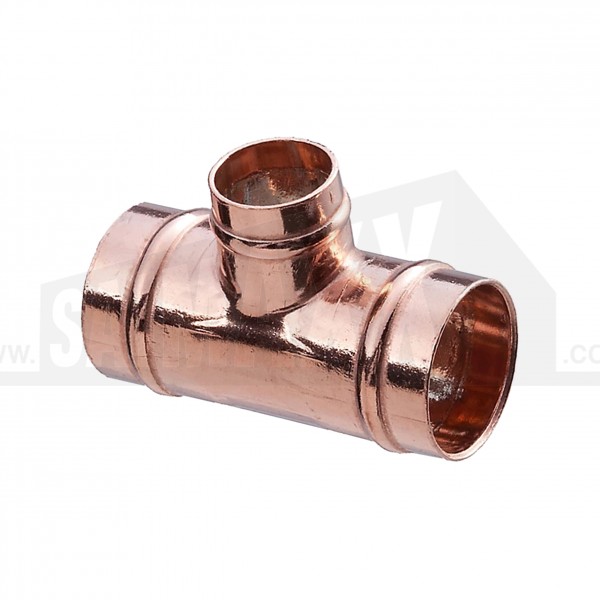 Solder Ring Copper CENTRE Reducing Tee 22x22x15mm (L-2-R-2-C)