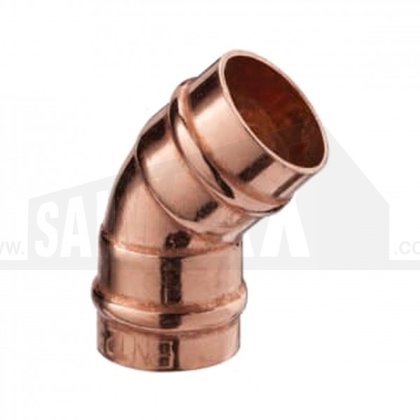 Solder Ring Copper 45 degree Elbow Bend 22mm