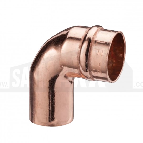 Solder Ring Copper 90 degree Street Elbow Bend (MxF) 22mm