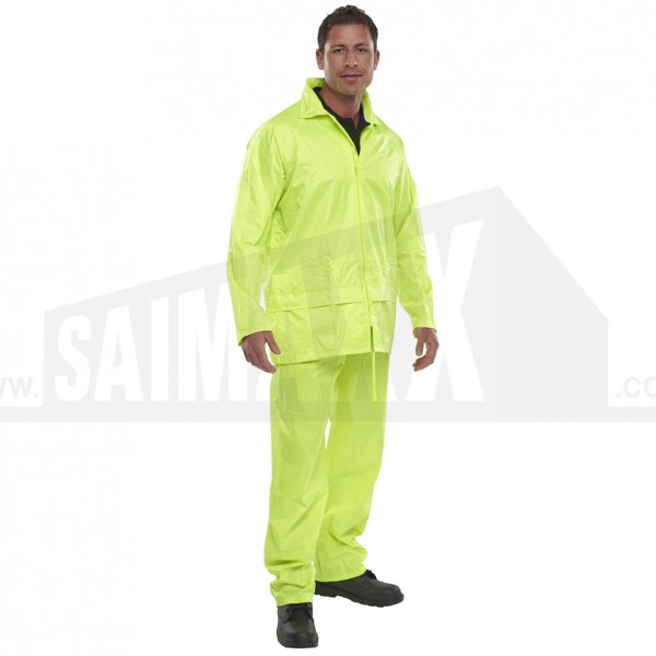 B-Dri Nylon Outdoor Rainsuit Yellow EXTRA LARGE
