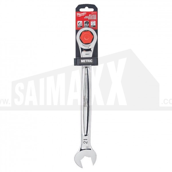 Milwaukee 21mm Ratcheting Combination Spanner Maxbite