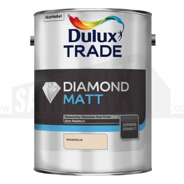 Dulux Trade Diamond Matt MAGNOLIA Emulsion Paint 5L