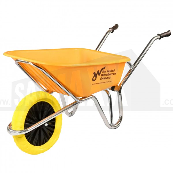 Walsall Phoenix Super Heavy Duty HDPE Wheelbarrow with Puncture Proof Wheel 120L