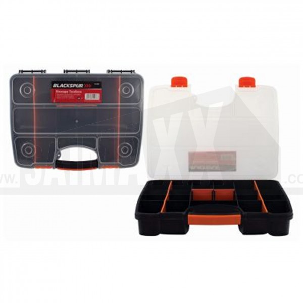 Blackspur 27 x 38.5cm Storage Toolbox with 14 Compartments