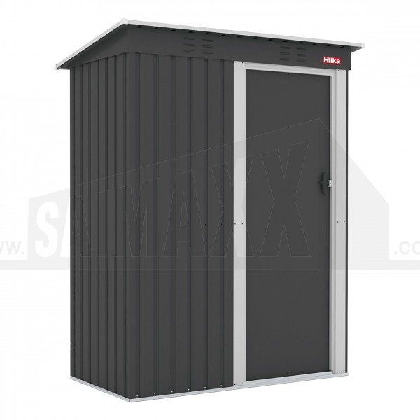 Hilka 5ft x 3ft Metal Garden Shed