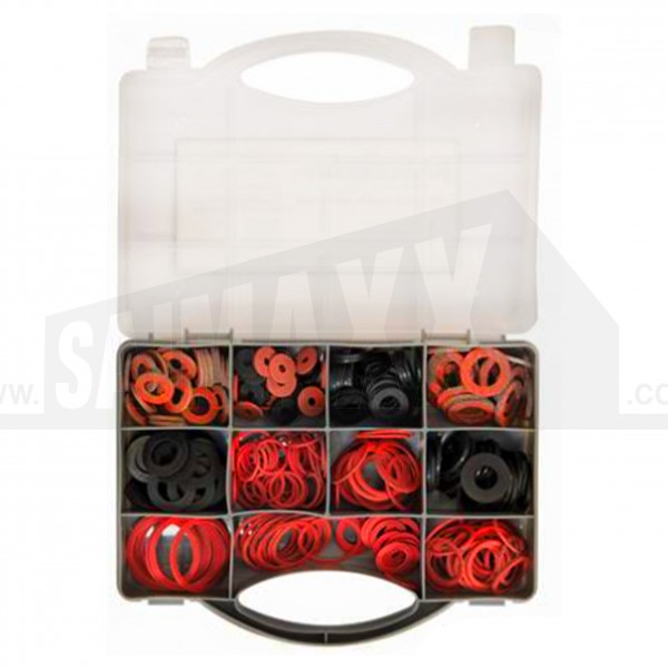 Fixman 280pc Assorted Fibre & Rubber Washers Pack