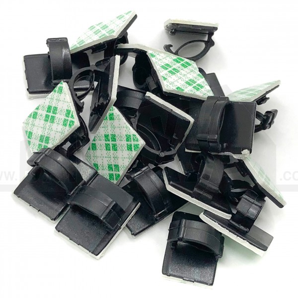 Amtech 20pcs Self-Adhesive Cable Clip Set