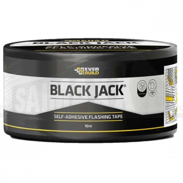 Everbuild Black Jack Self Adhesive Flashing Tape Roll