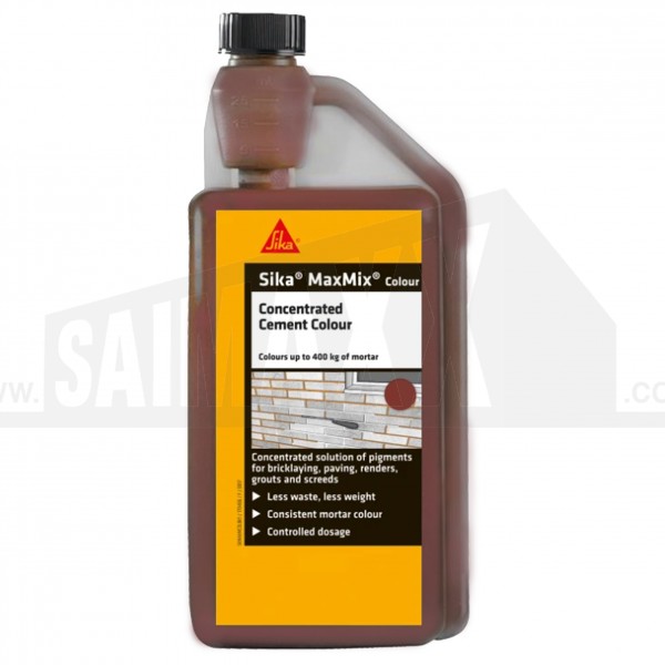 Sika MaxMix Concentrated Cement Colour Red 1L