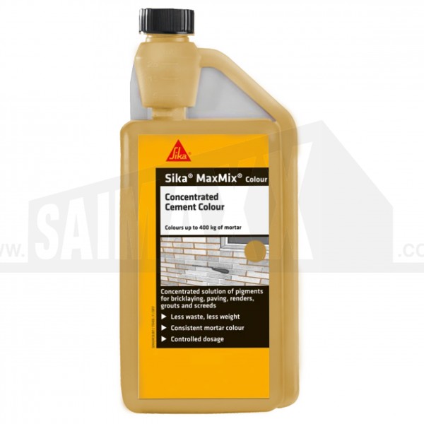 Sika MaxMix Concentrated Cement Colour Yellow 1L