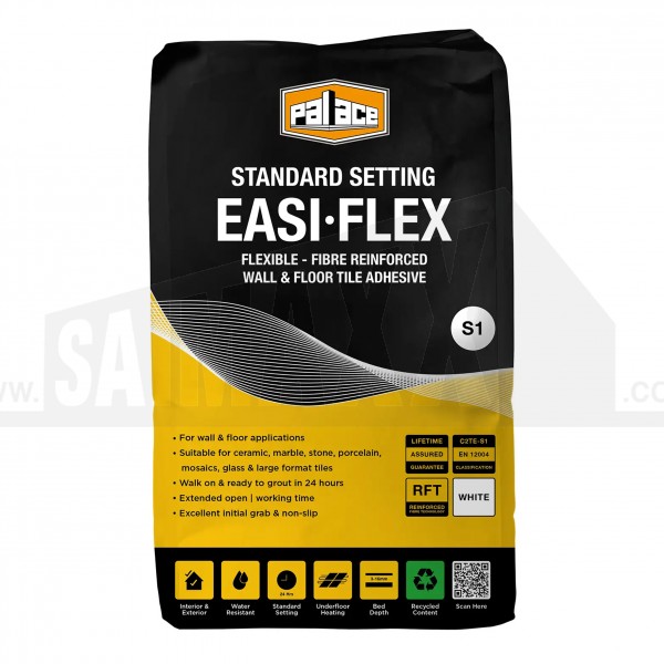 Palace Easi Flex One Part Flexible Standard Set Tile Adhesive WHITE 20kg