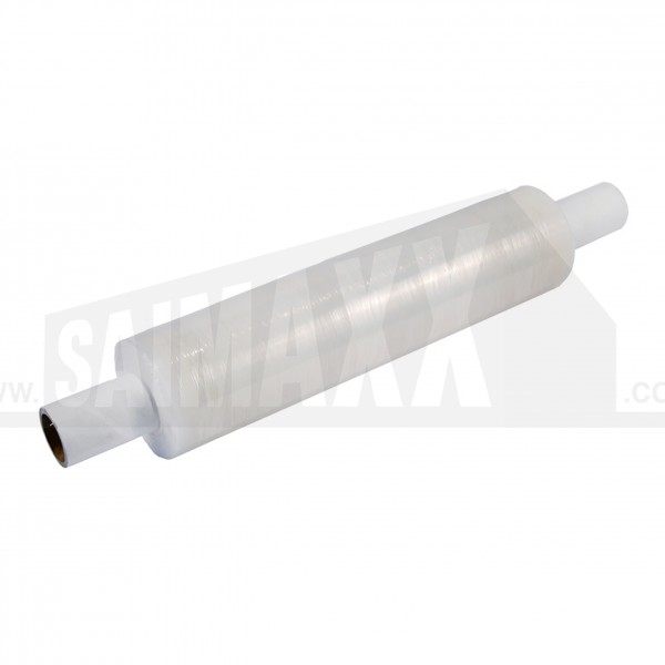 500mm x 300m 20mu CLEAR Hand Film Stretch Pallet Wrap Roll Extended Length tube