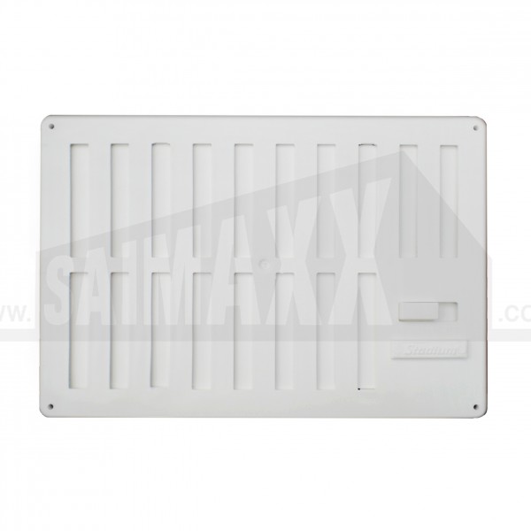 White Plastic Hit & Miss Ventilator with Fly Screen