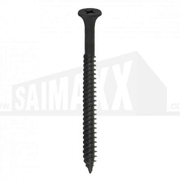 JG Drywall Screws BLACK Phosphate Fine Thread 4.2 x 75mm 500pc