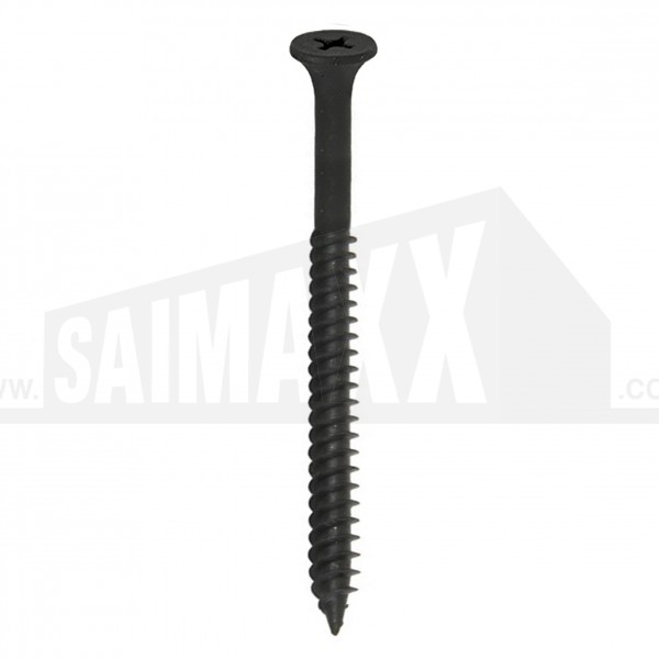 JG Drywall Screws BLACK Phosphate Fine Thread 4.2 x 100mm 200pc