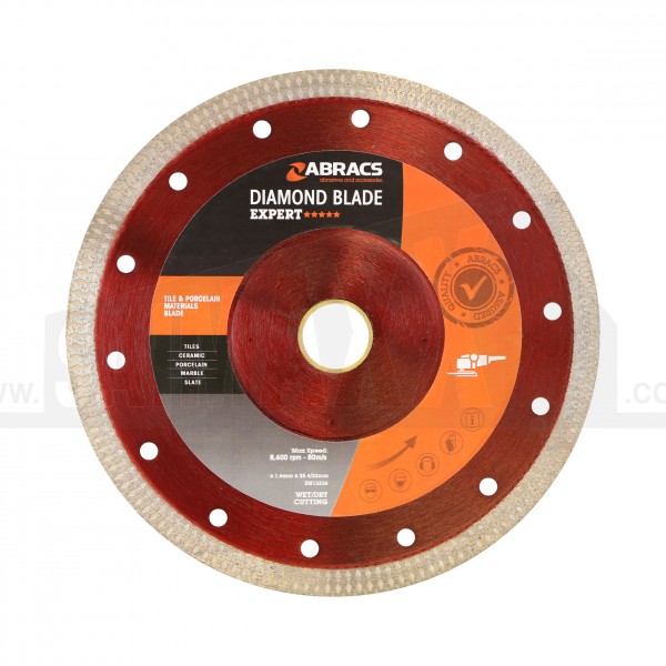 Abracs Diamond EXPERT XTECH Cutting Disc 115mm (4.5") cuts Tile & Porcelain