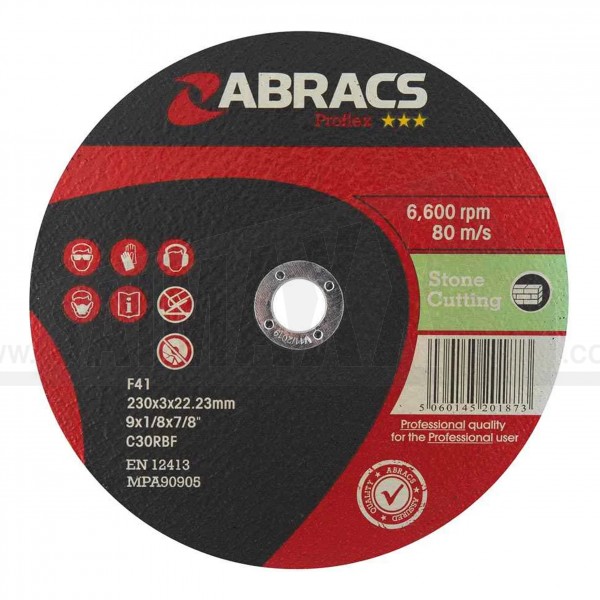 Abracs ProFlex < RED > Grinder Cutting Disc 230mm x 3.0mm x 22mm